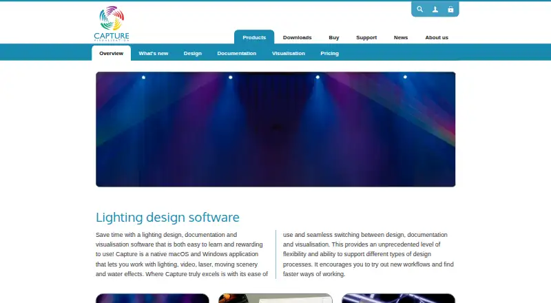 Capture's own site