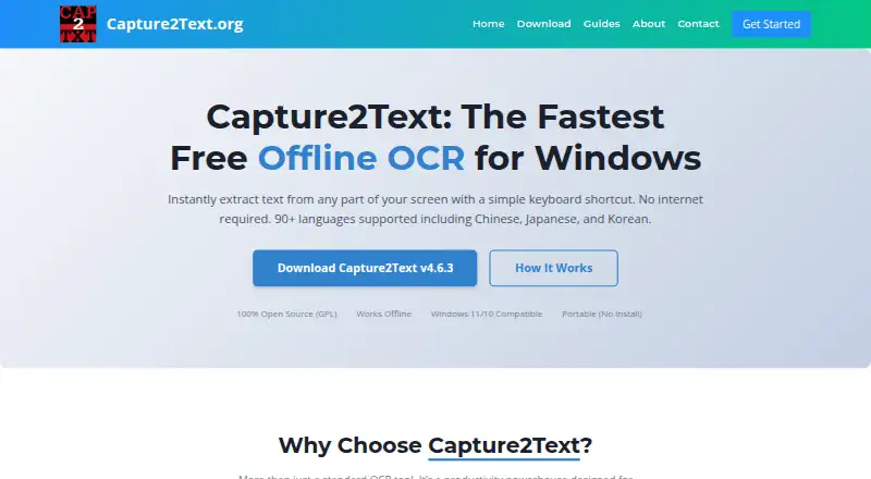 Capture2Text's own site