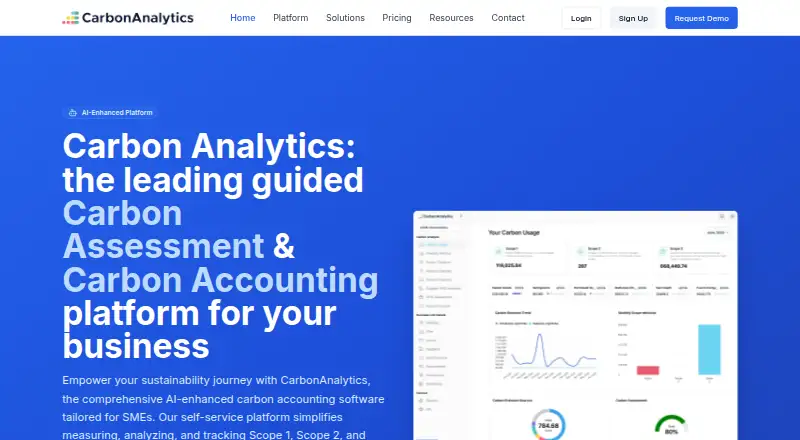 CarbonAnalytics's own site