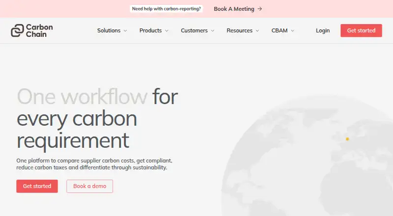 CarbonChain's own site