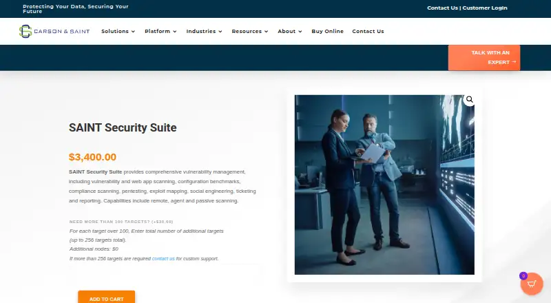 SAINT Security Suite's own site