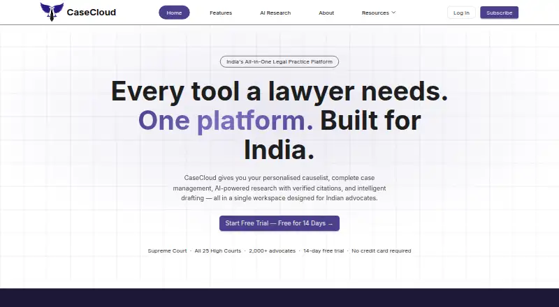 CaseCloud's own site