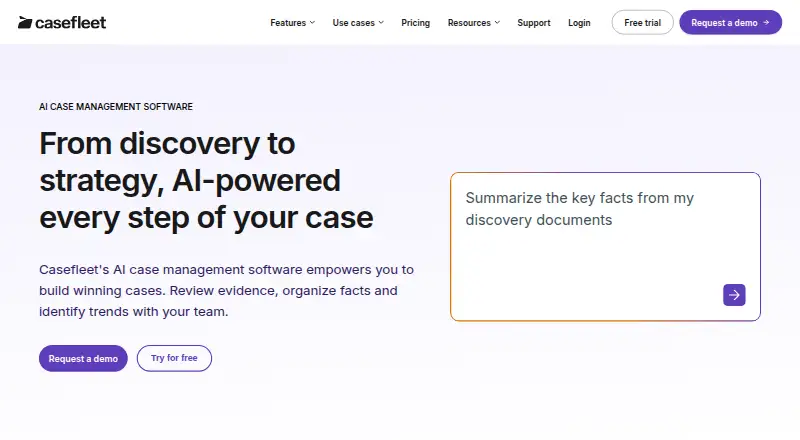 Casefleet's own site