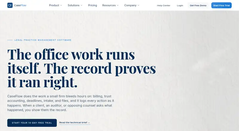 CaseFlow's own site