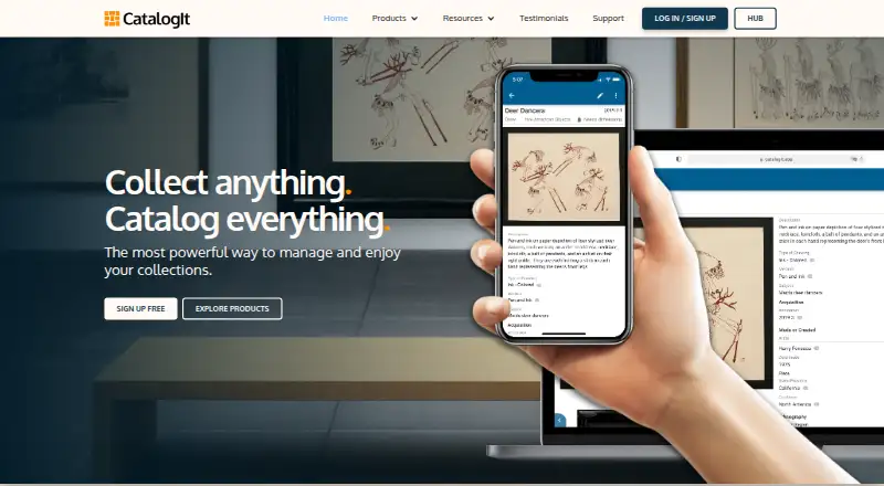CatalogIt's own site