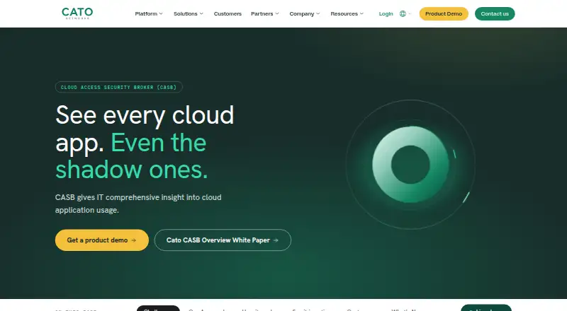 Cato CASB's own site