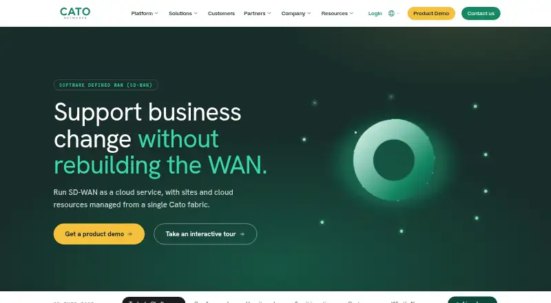 Cato SD-WAN's own site