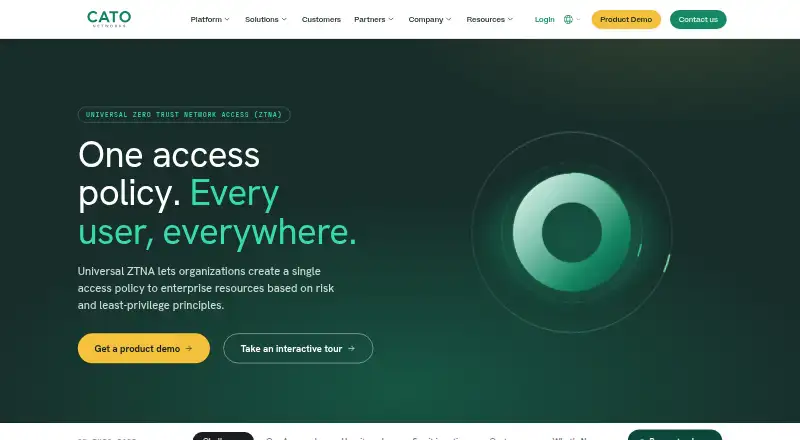 Cato Universal ZTNA's own site