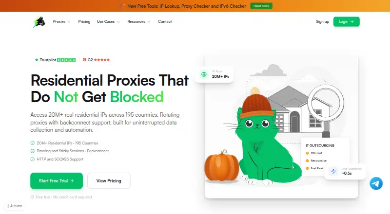 The CatProxies homepage