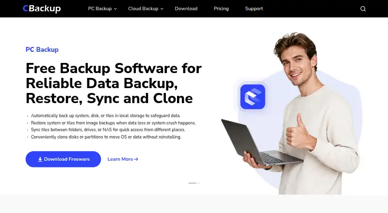 CBackup's own site