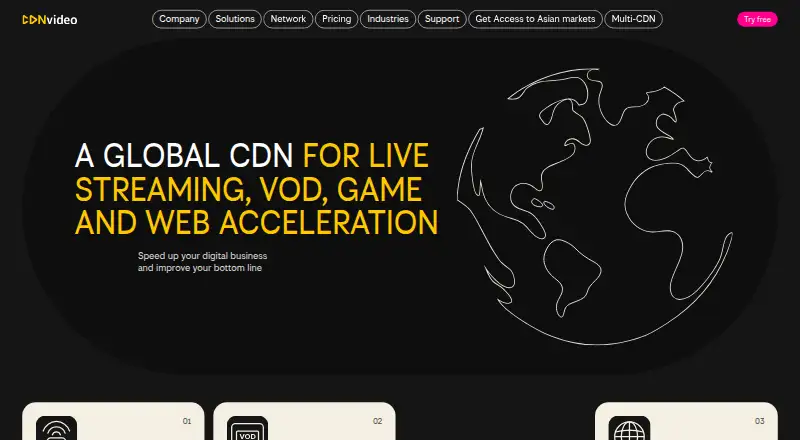 CDNvideo's own site