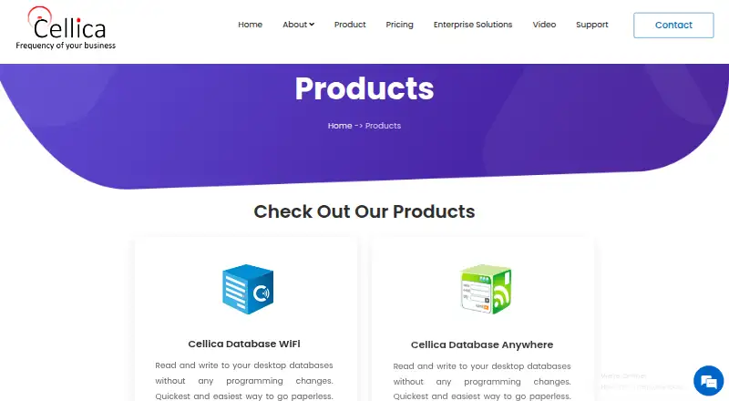 Cellica Database's own site