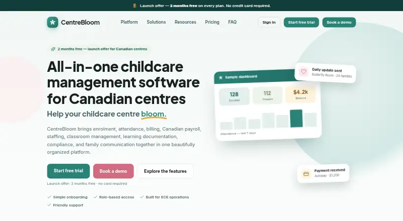CentreBloom's own site