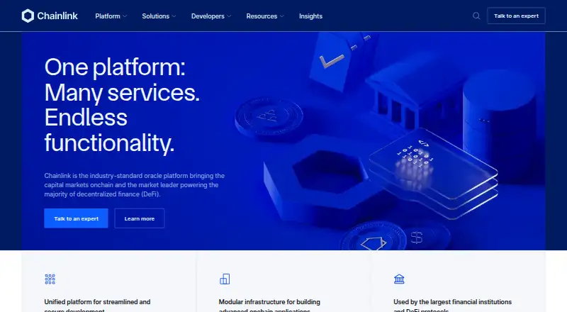 Chainlink Platform's own site