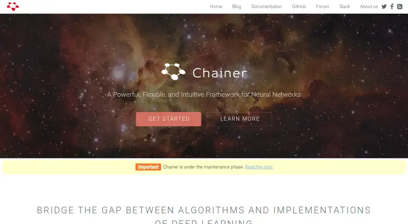 Chainer's own site