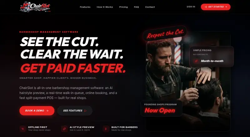 ChairSlot's own site