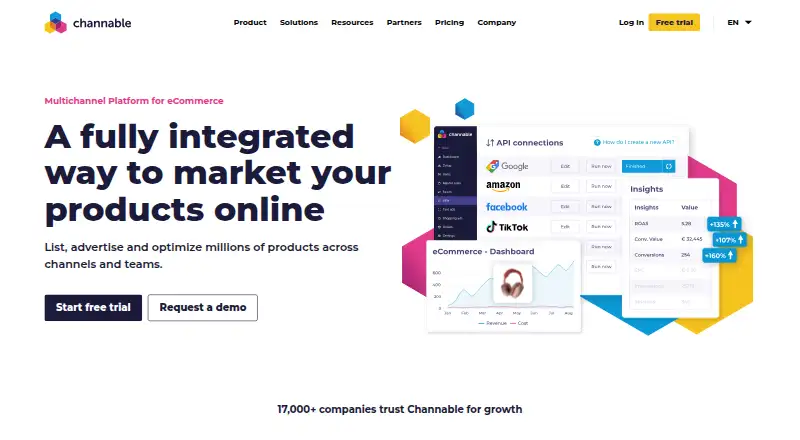 Channable's own site