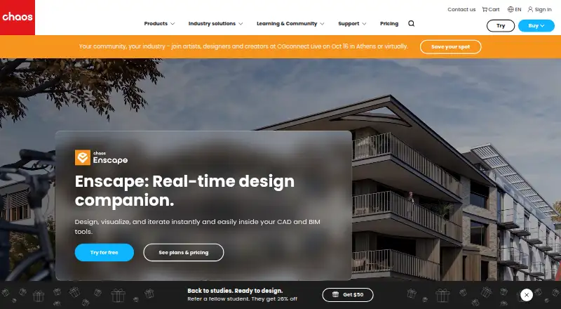 Enscape's own site
