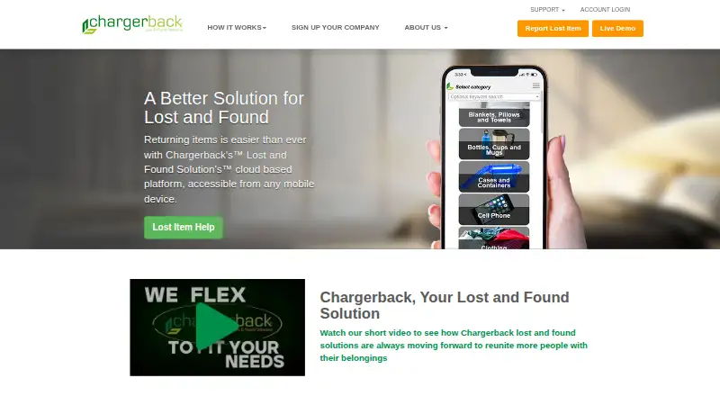 Chargerback's own site