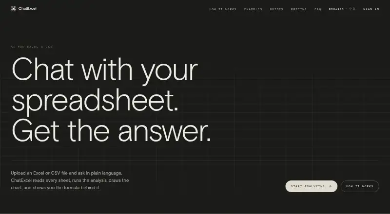 ChatExcel's own site