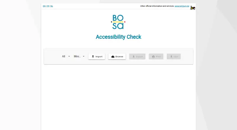 BOSA Accessibility Check Server's own site