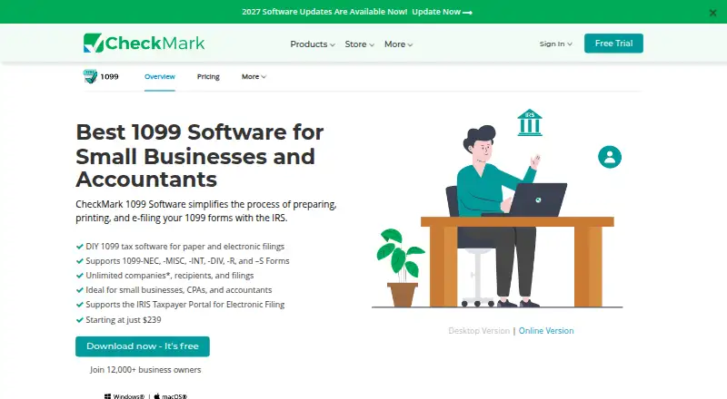 CheckMark 1099 Software's own site