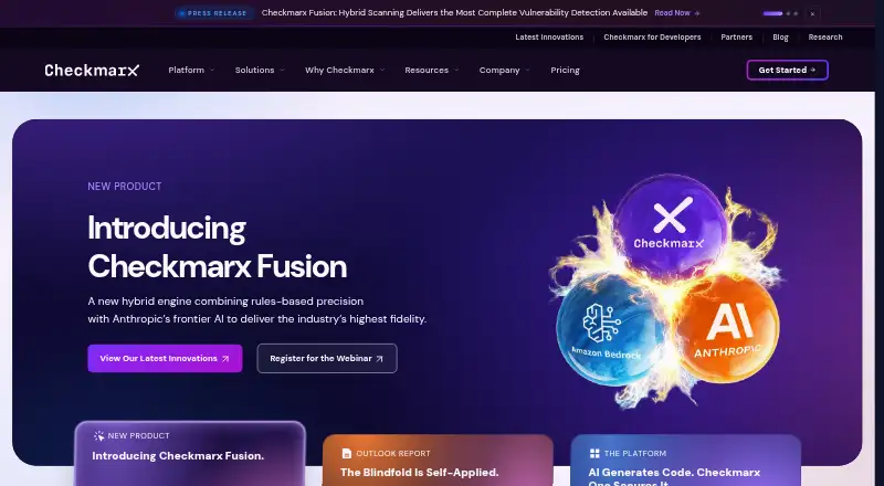 Checkmarx SCA's own site