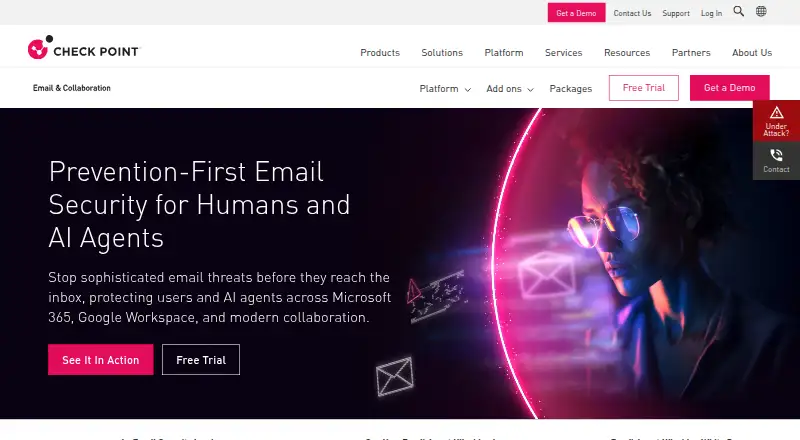 Check Point Email Security's own site