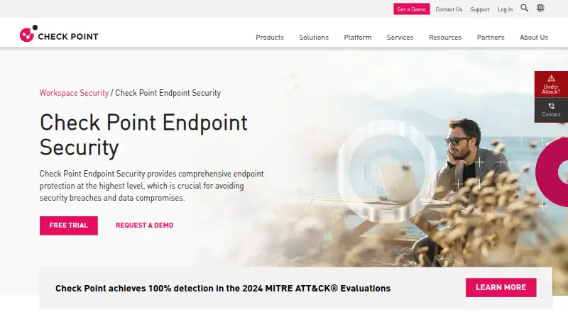 Check Point Harmony Endpoint's own site