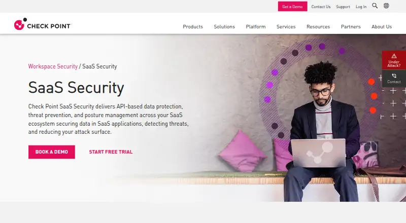 Check Point SaaS Security's own site