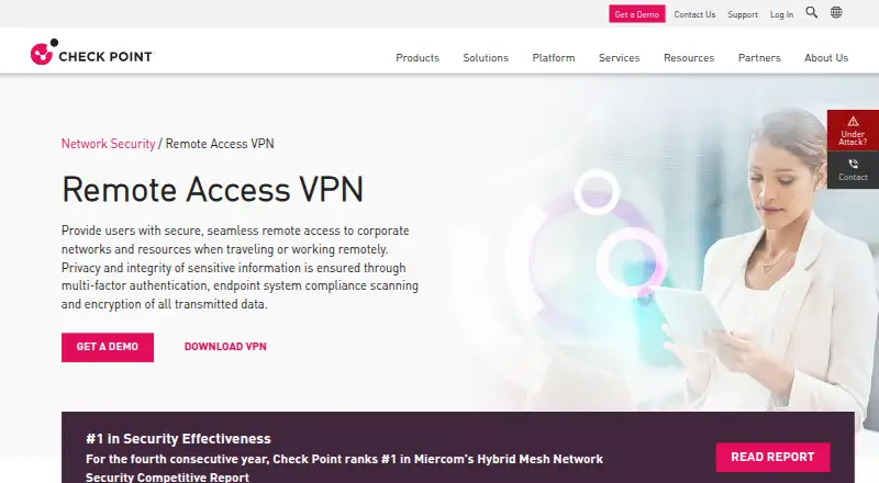 Check Point Endpoint Security VPN's own site