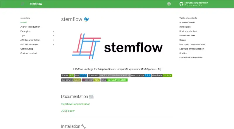 stemflow's own site