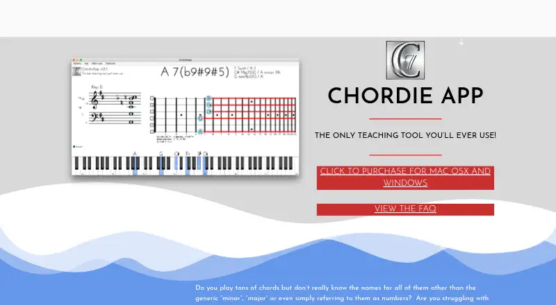 ChordieApp's own site