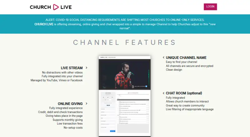 ChurchLive's own site