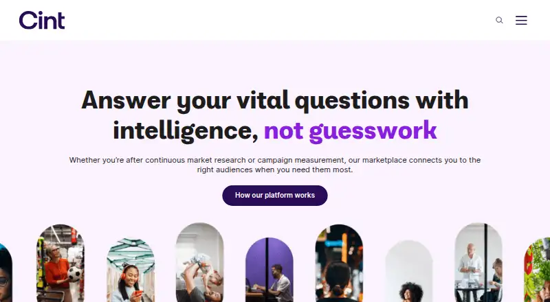 Cint's own site
