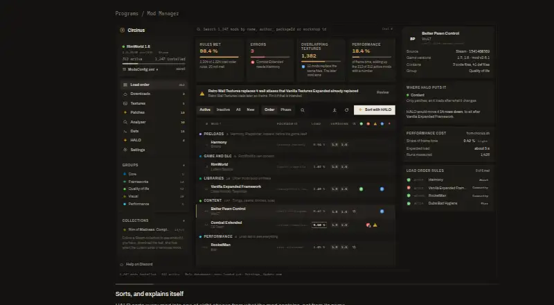Circinus Mod Manager's own site