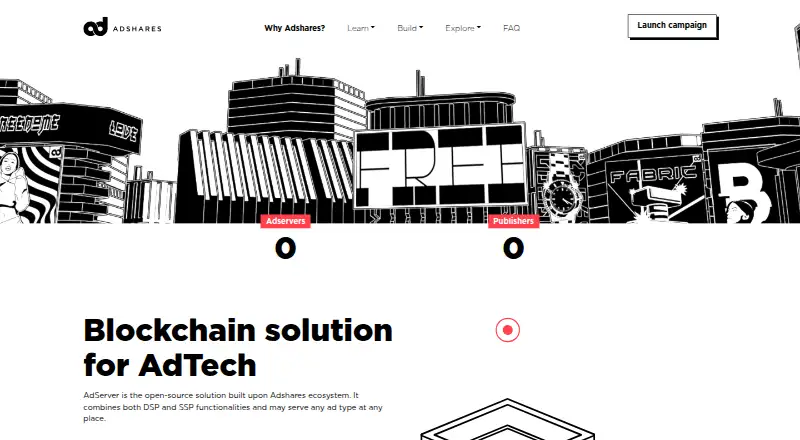 Adshares AdServer's own site