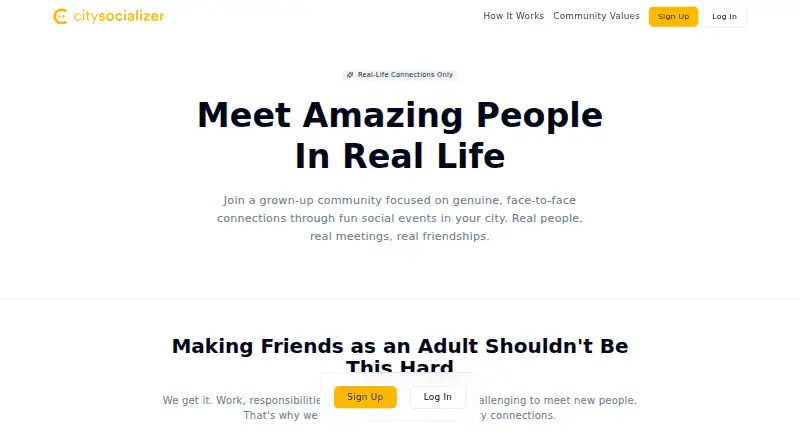 CitySocializer's own site