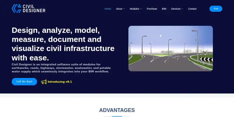 Civil Designer's own site