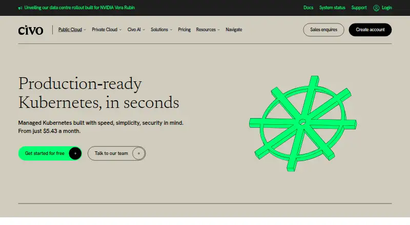 Civo Kubernetes's own site