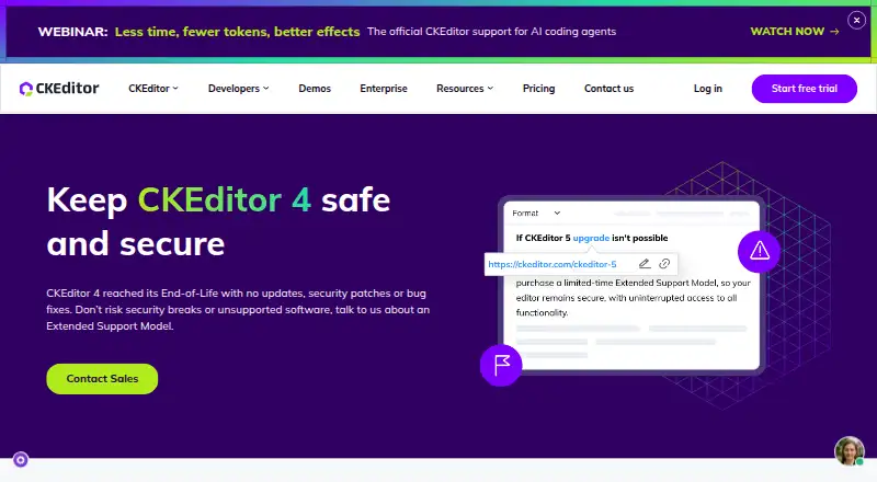 CKEditor 4's own site