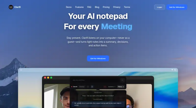 Clarifi's own site