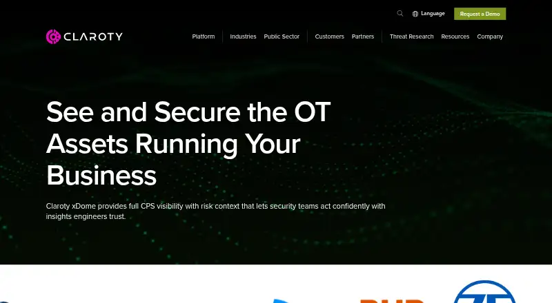 Claroty xDome's own site