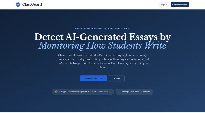 ClassGuard's own site