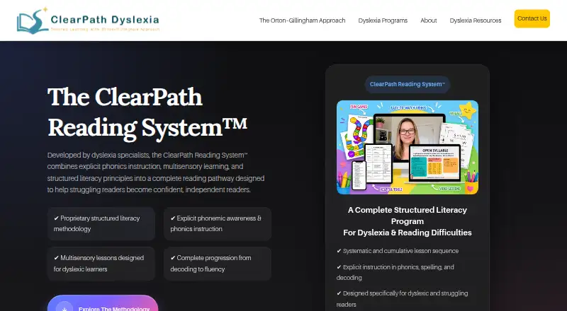 ClearPath Reading System's own site