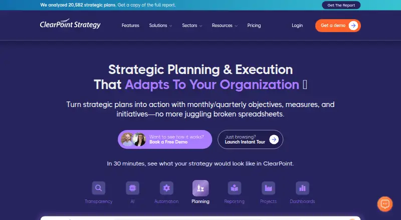 ClearPoint Strategy's own site