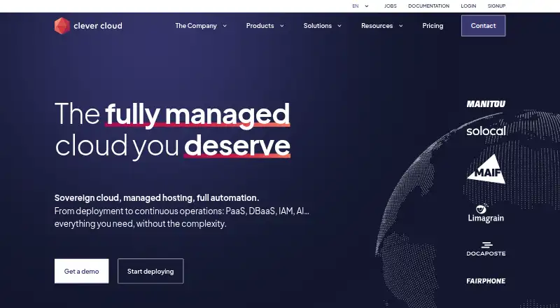 Clever Cloud's own site