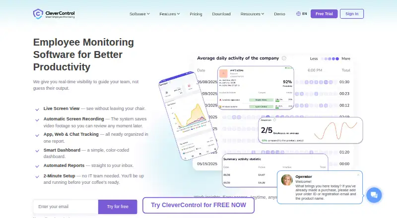 CleverControl's own site
