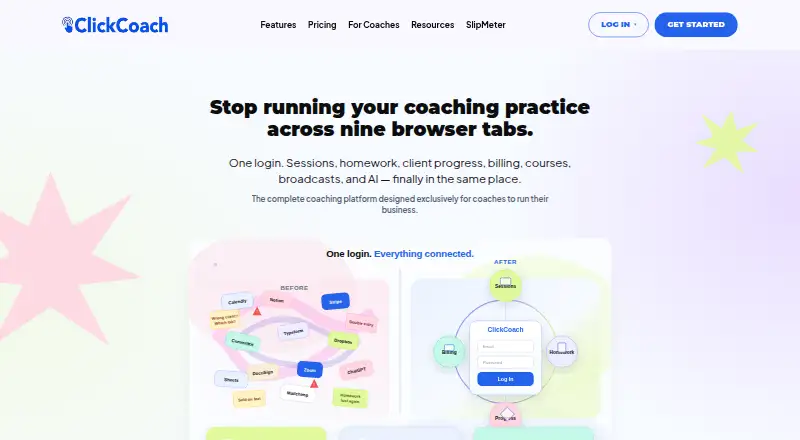 ClickCoach's own site