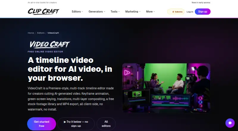 VideoCraft's own site